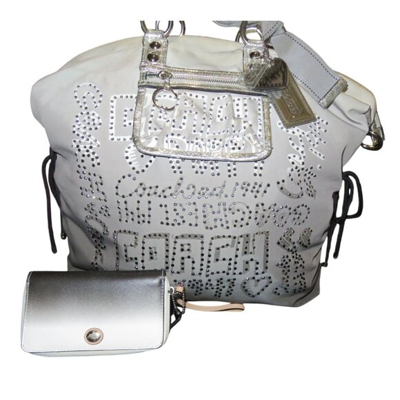 Coach Poppy Limited Edition Ombre Story Patch Spotlight Rhinestone Bag & Wallet - Picture 1 of 16